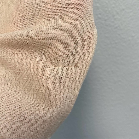 Sandro Ania Peach Color Cotton-Mix Lightweight Sweater Size 2, US Medium - Picture 12 of 14